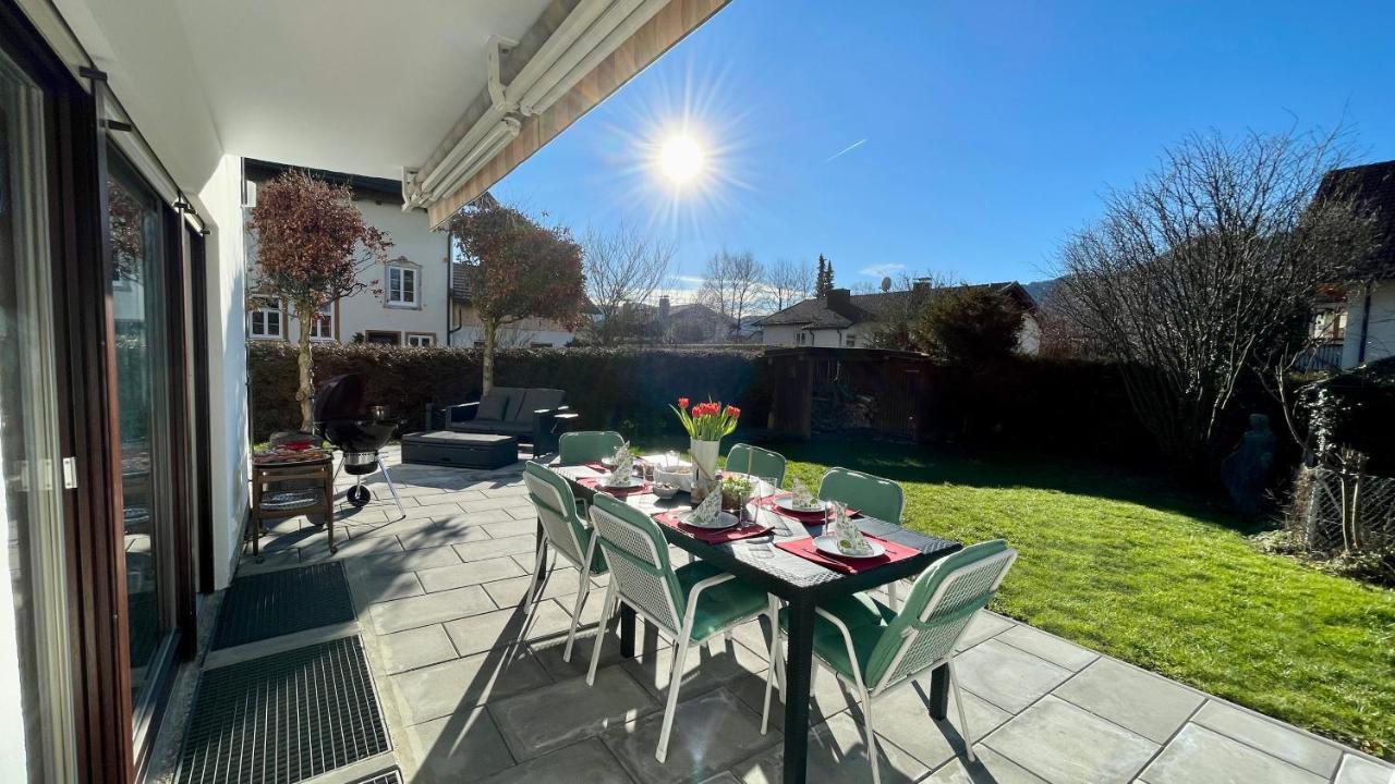 Large Holiday Apartment With Sauna, Terrace, Garden And Open Fireplace Lenggries Exterior foto
